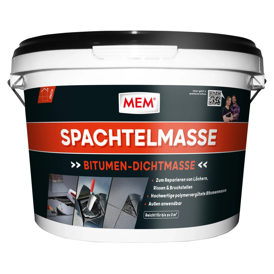 MEM Spachtelmasse Schwarz 4 kg - Bild 2