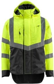 Mascot Harlow Warnjacke EN ISO 20471 Class 3 in Gelb/Schwarz mit Cordura, Größe M - Bild 1