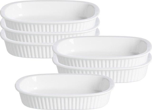 Ritzenhoff & Breker Auflaufformen Bianco aus Porzellan, 6er Set, oval, B: 22 cm, T: 16 cm - Bild 1