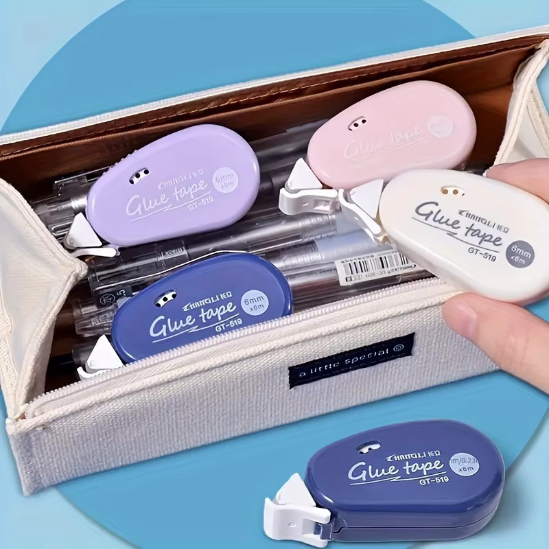 Doppelseitiges Klebeband mit Punkten in Weiß für Scrapbooking, Collagen und Bastelarbeiten - Bild 4