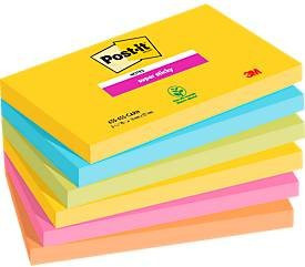 Post-it Super Sticky Notes Carnival Collection, Mehrfarbig, B: 12,7 cm, H: 7,6 cm, 540 Blatt - Bild 1