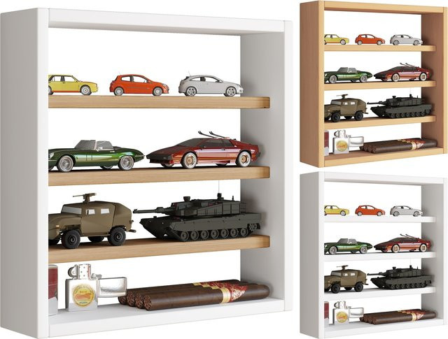 VCM Wandregal Osado S Modern mit Holzstruktur-Nachbildung, H x B x T: 40 x 40 x 10 cm - Bild 1