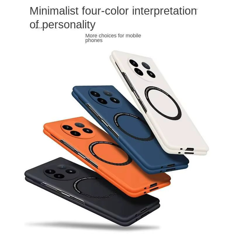 MagSafe Magnetische Hülle für VIVO X Fold 5 und X Fold3 Pro mit Scharnierschutz und transluzentem Design in Schwarz und Transparent - Bild 5