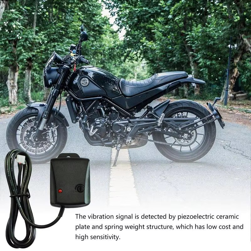 Vibrationssensor Auto Alarmsystem für Fahrzeug, Fahrrad und Motorrad zum Diebstahlschutz, Schwarz - Bild 3