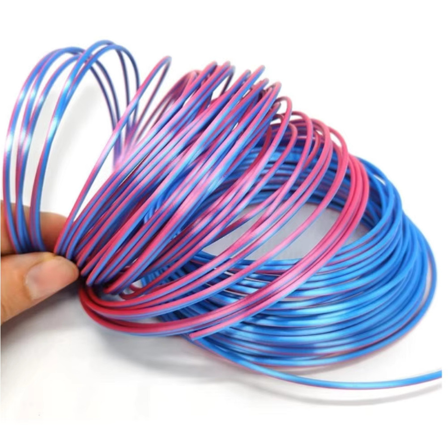 3D Maliang Zweifarbiges Seiden PLA Filament 1,75mm für FDM 3D-Drucker, Glänzend Mehrfarbig Schwarz Rot Blau - Bild 4