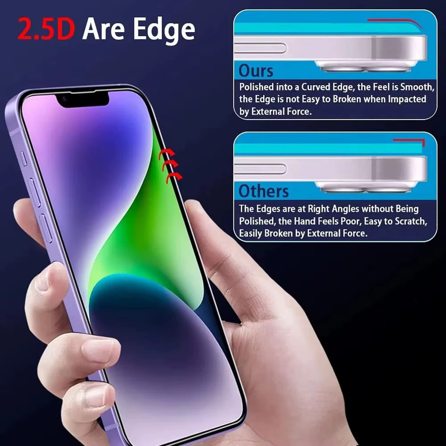 DIXSG 4er-Pack Ultra-Klare Displayschutzfolie aus gehärtetem Glas für iPhone 11 bis iPhone 17 Pro Max, Transparent - Bild 2