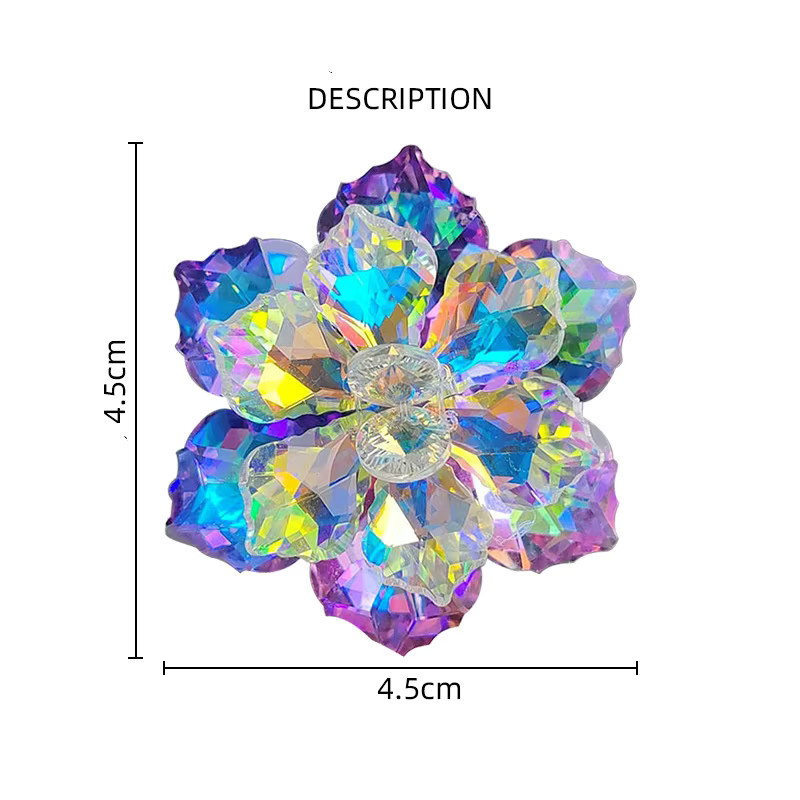 Brosche Glas Blume, Damen - Bild 2
