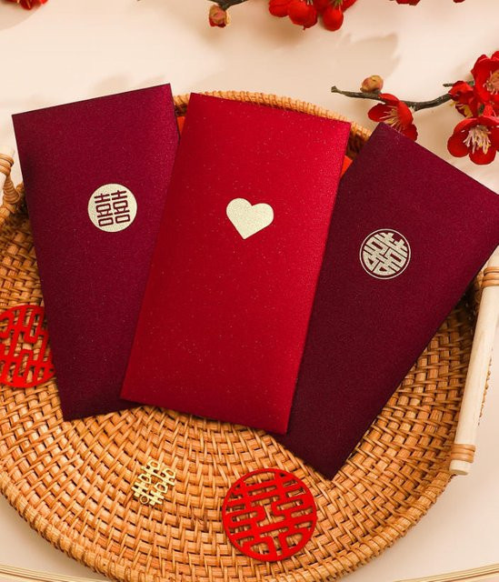 6er Packung Rote Chinesische Umschläge für Neujahr und Frühlingsfest in Rot - Bild 1