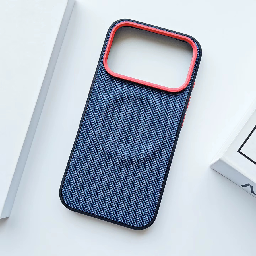 Xiaomi Poco F8 Ultra und Poco F8 Pro Schutzhülle aus Nylon Woven in Blau mit magnetischer Rückseite und matter Anti-Fingerprint-Oberfläche - Bild 2