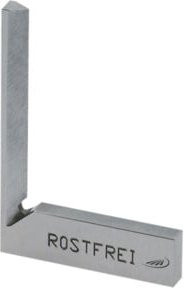 Helios Preisser Schnittmacherwinkel DIN 875/00 quadratisch silber, Schenkel 25 x 20 mm - Bild 1