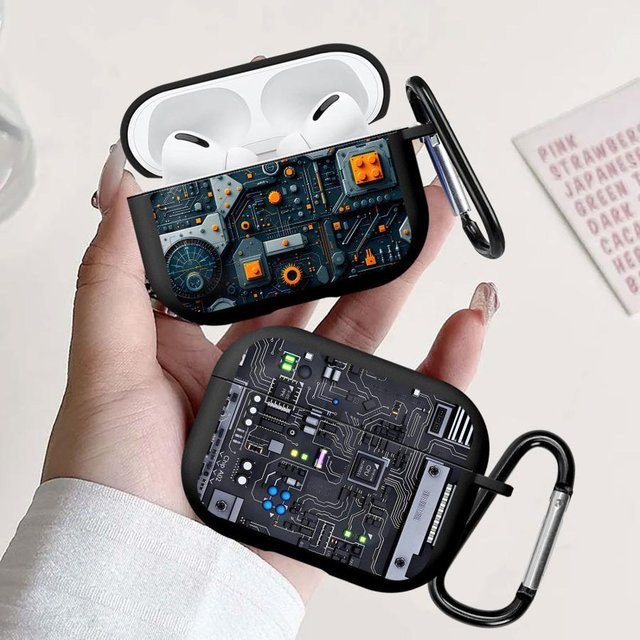 Schutzhülle für Apple AirPods Pro 1, 2, 3 und Pro 2 in Schwarz - Bild 1
