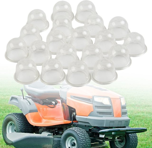 20 Stück transparente Primer-Glühbirnen aus Kunststoff für Gartentrimmer, passend für Homelite 01201 und UP04802 sowie McCulloch 22583400, Marke VIBRATITE - Bild 1
