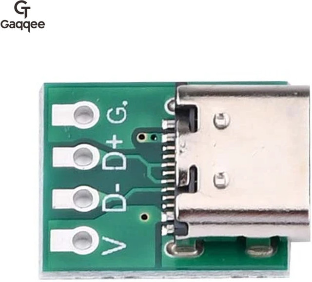 diymore USB 3.1 Typ C 16 Pin Test PCB Adapter Board für Datenkabel in Grün - Bild 1
