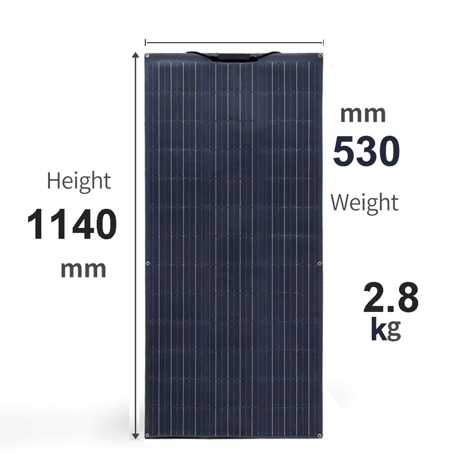 xinpuguang Flexibles Solarpanel 12V Kit Photovoltaik-System für Haus, Auto und Wohnmobil in Weiß - Bild 2