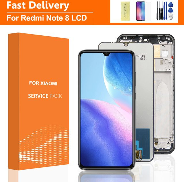 Xiaomi Redmi Note 8 LCD Touch Screen Ersatz Digitizer Display Reparaturteil in Schwarz - Bild 1