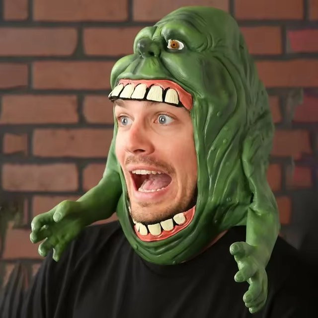 ZOBOTT Ghostbusters Slimer Maske, Kopfschmuck, Grün - Bild 1