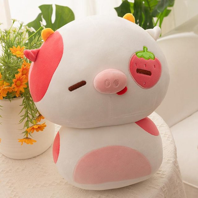 Yiran Health & Beauty Erdbeer-Schwein, Plüschtier, 20cm - Bild 1