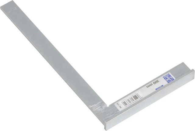 LUX-TOOLS Schlosserwinkel mit Anschlag Classic in Silber, Länge: 30 cm - Bild 1