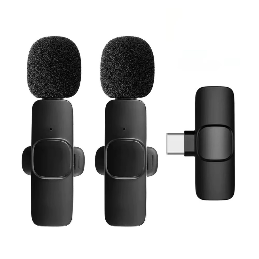 KEBIDU Kabelloses Lavalier-Mikrofon mit Geräuschunterdrückung in Schwarz für Audio- und Videoaufnahmen, Gaming und Live-Übertragungen - Bild 6