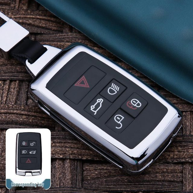 Schlüsseletui von GearUp AutoMoto in Schwarz für Land Rover und Jaguar, passend für Evoque, Range Rover Sport, Velar, Discovery 4 und Freelander 5 - Bild 1