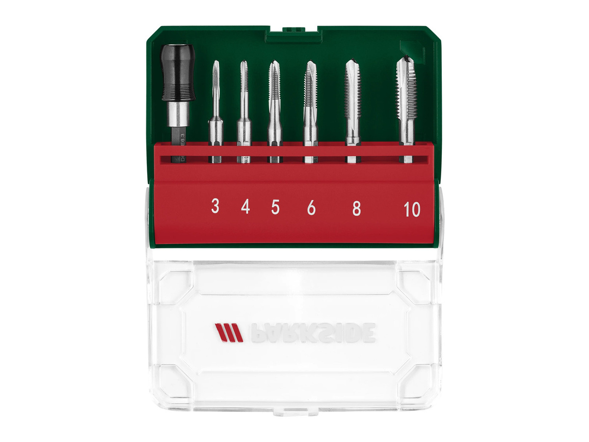 PARKSIDE Kombi-Gewindebohrer-Set mit Sechskant-Bit-Halter aus Stahl - Bild 3