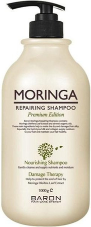 Baron Moringa Reparierendes Shampoo, 1000 g, für strapaziertes und trockenes Haar