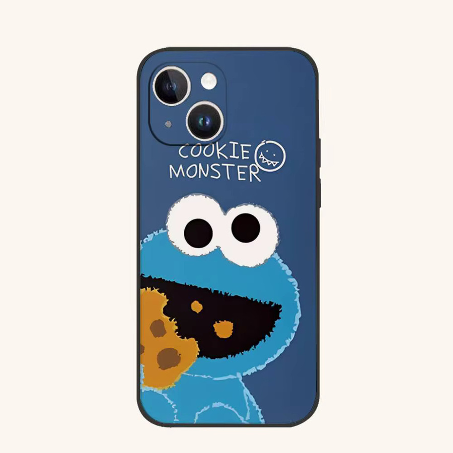 S-Sesame S-Street Schutzhülle aus weichem TPU für iPhone 11 bis iPhone 17 Pro Max Plus Mini in Blau - Bild 6