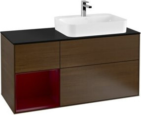 V&B Waschtischunterschrank Finion in Walnuss Venesia mit Breite: 120 cm, Tiefe: 50,1 cm - Bild 1