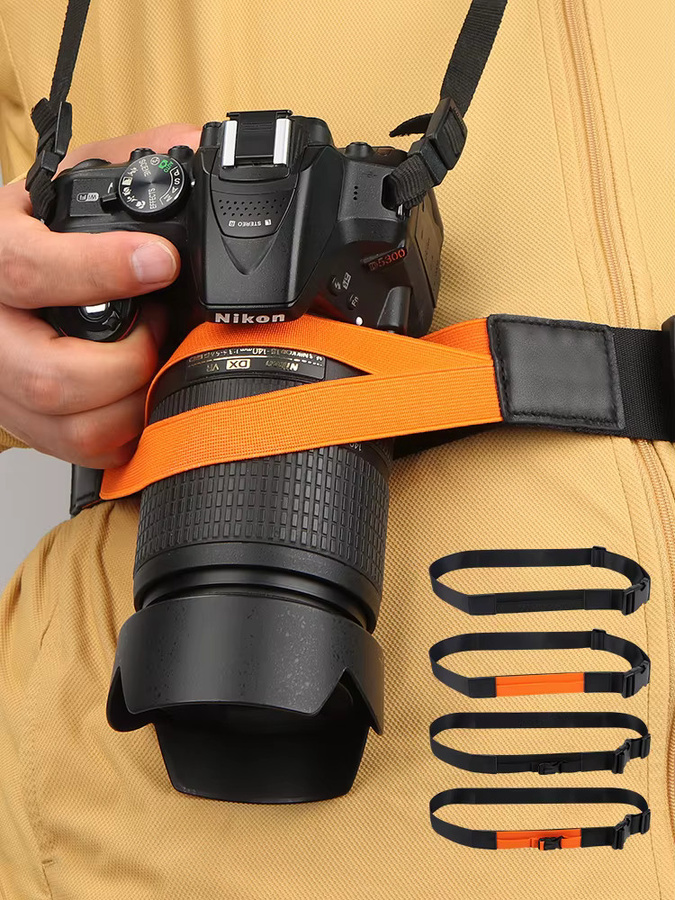 WRELS Kamera-Hüftgurt in Schwarz, verstellbarer Fotografie-Festgürtel für Outdoor und Radfahren - Bild 7