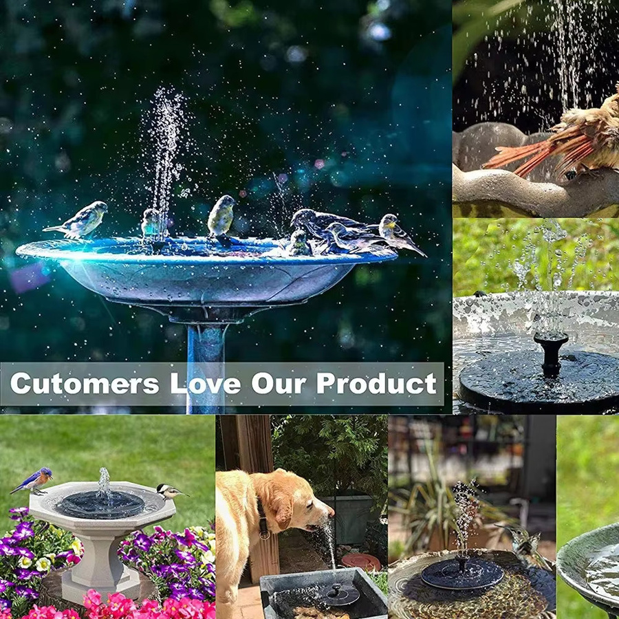 ZRGAE Solar Wasserfall Brunnen für Garten, Pool und Teich als dekorative Mini-Vogelbad-Dekoration für Outdoor-Bereiche - Bild 3