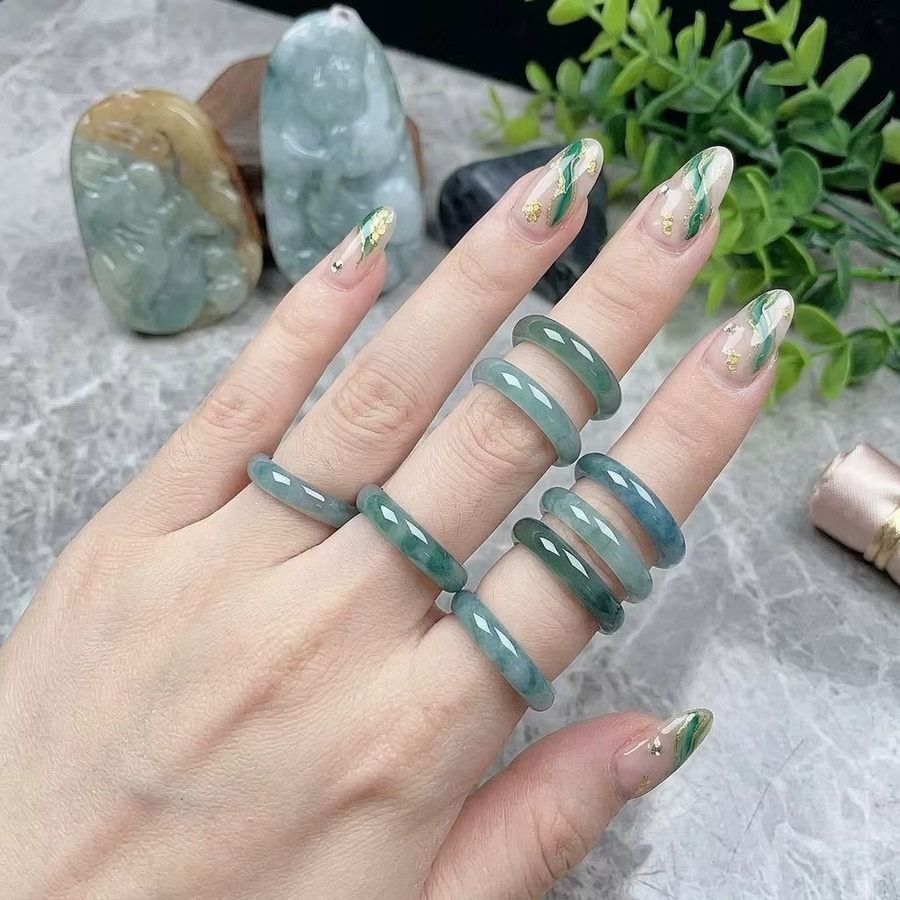 Pinannie Ring, Blauer Jadeit, Damen - Bild 2