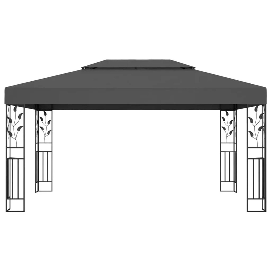 vidaXL Pavillon mit Doppeldach in Anthrazit, B/T: 4 x 3 m - Bild 2