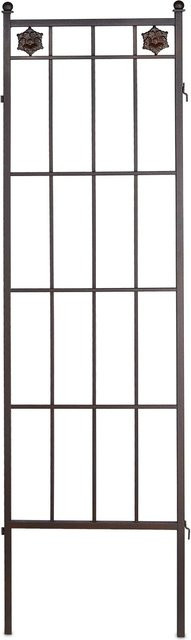 Relaxdays Rankgitter 2er Set aus Stahl in Braun zur Gartengestaltung, Steckbar für In-Ground-Einsatz, Höhe: 182 cm, Breite: 51 cm, Tiefe: 3 cm - Bild 1