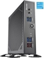 Shuttle XPC slim DS50U Barebone Slim-PC in Schwarz mit Intel Celeron 7305, LGA1700-Sockel, UHD Graphics und Ethernet/LAN/HDMI/DisplayPort - Bild 1