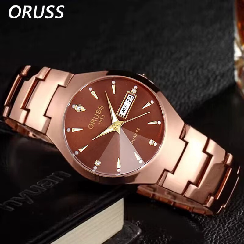 ORUSS Armbanduhr Edelstahl, Quarz, Unisex - Bild 3