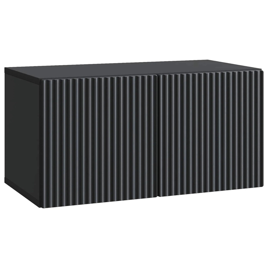 vidaXL Wandmontierter TV-Schrank in Schwarz, B/T/H: 59,5 x 31 x 30 cm - Bild 2