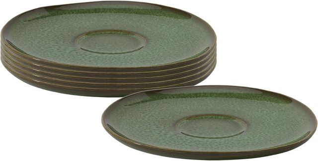 Villeroy & Boch like. Kaffeeuntertassen Lave Grün 6er Set Durchmesser: 15,2 cm - Bild 1