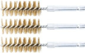 BGS Messingbürste Set in Gold, 3-teilig, Durchmesser: 18 mm, Antrieb Außensechskant: 6,3 mm (1/4 Zoll) - Bild 1