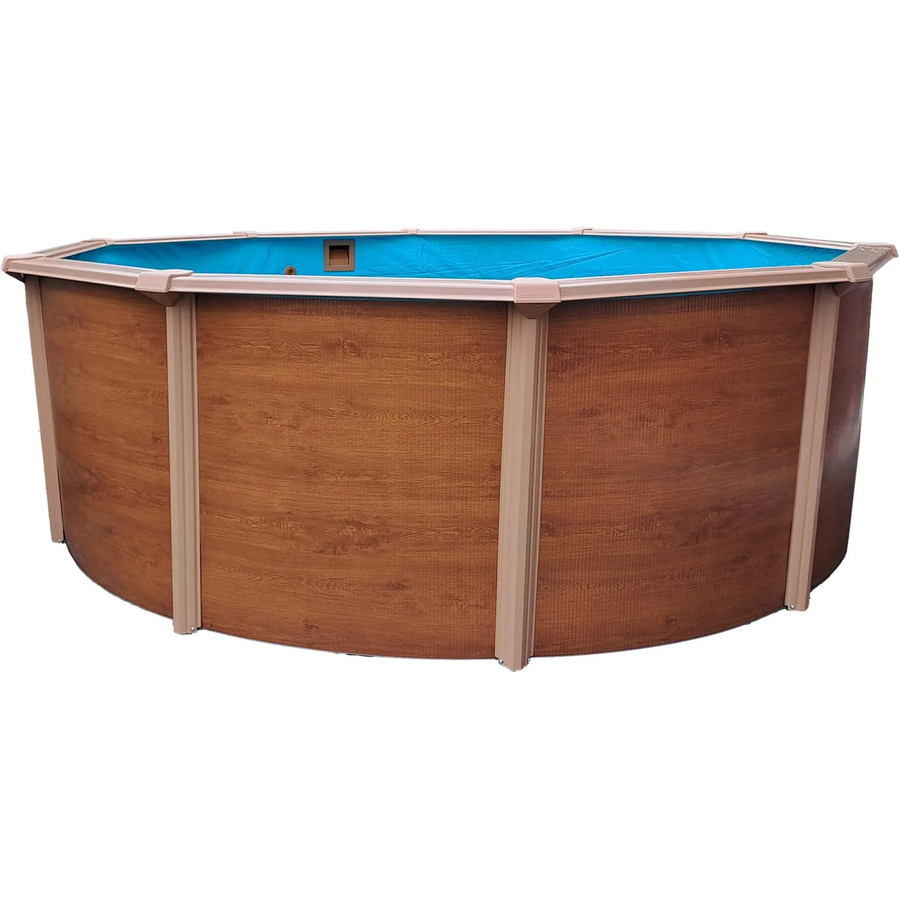 Summer Fun Stahlwand-Pool RIMINI rund in Holz-Dekor mit Sandfilteranlage und Zubehör, Durchmesser: 350 cm, Höhe: 120 cm - Bild 2