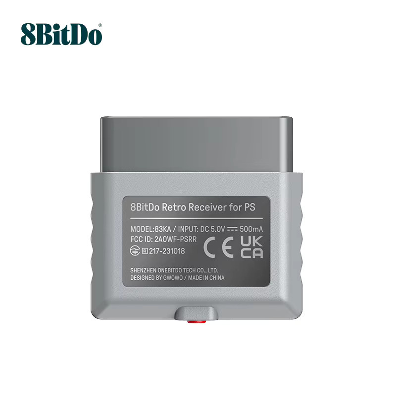8Bitdo PS Retro Receiver in Grau für PS1, PS2, Windows, Xbox Series, Xbox One, Switch Pro, PS5 und PS4 Controller - Bild 2