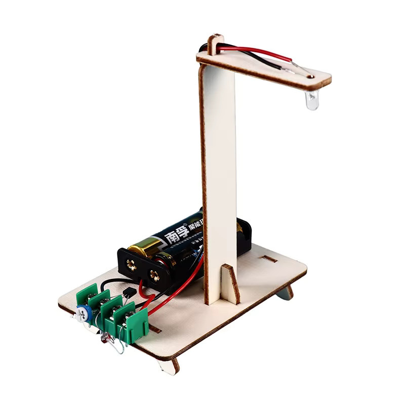 soulbao Automatisches Lichtsensor-LED-Straßenlampen-Modell DIY-Kit, Holz, multicolor - Bild 3