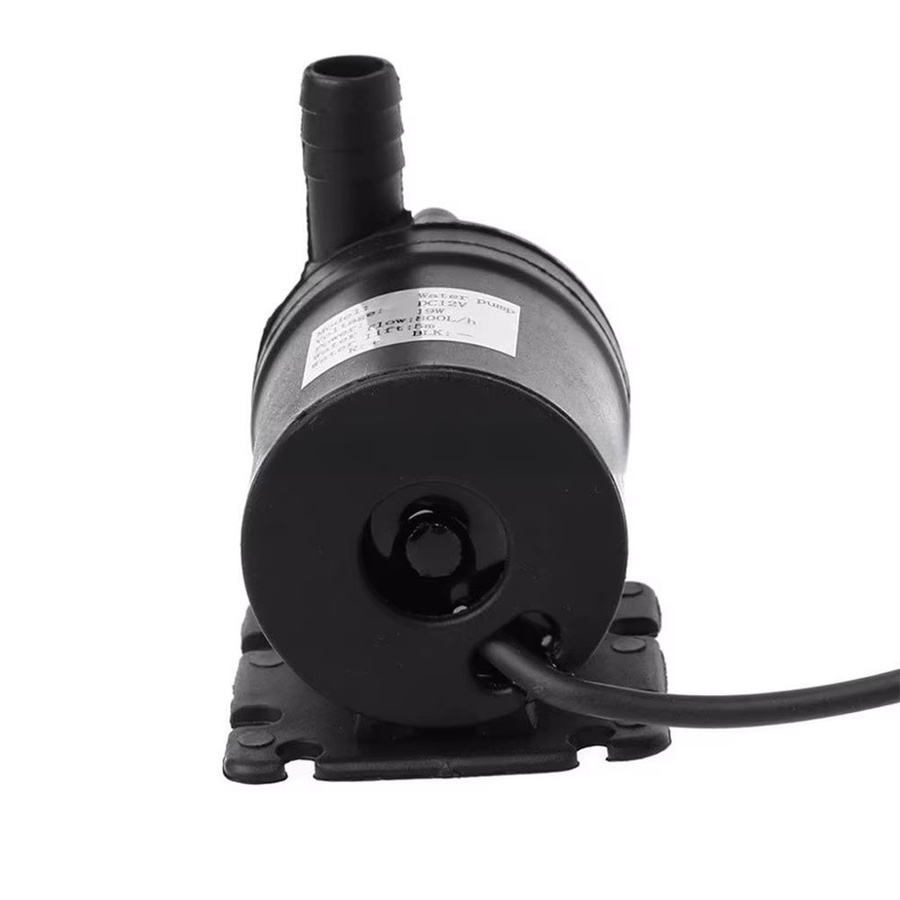 LEENKEA Bürstlose 12V DC Tauchpumpe 20W in Schwarz mit 800L/H Durchfluss und 5m Förderhöhe für Aquarium, Brunnen, Hydroponik und Wasserkühlungssysteme - Bild 3