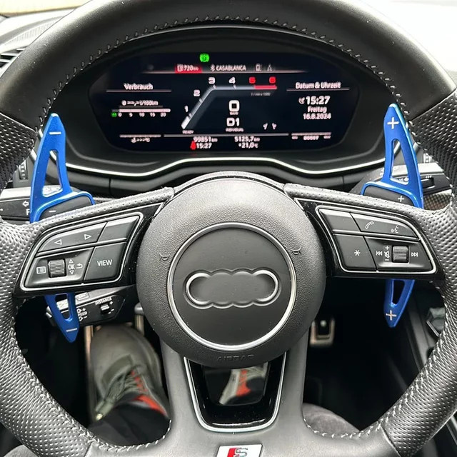 FTMTACC Paddle Shift DSG Verlängerung für Audi A1 A4 A5 S4 S5 Sportback Avant in Blau - Bild 1