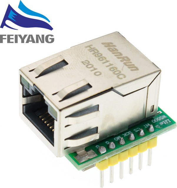 SAMIROB W5500 Ethernet Modul mit SPI Schnittstelle kompatibel zu W5100W5200 und USR-ES1 - Bild 1