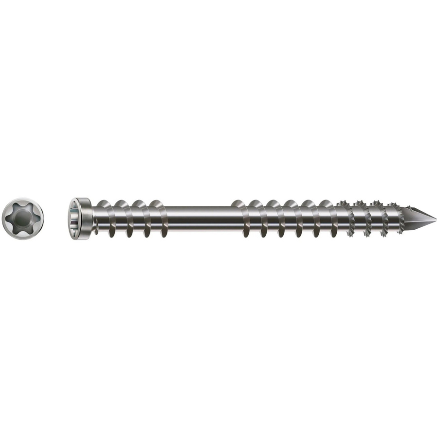 Spax Terrassenschrauben aus Edelstahl mit T-Star Plus Antrieb, Farbe Silber, Durchmesser: 5 mm, Länge: 50 mm, 230 Stück - Bild 2