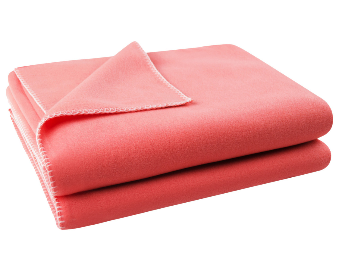 Zoeppritz Soft-Fleece Wohndecke in Schwarz und Pink, flauschig und waschbar bei 30°C, Oeko-Tex Standard 100 - Bild 1