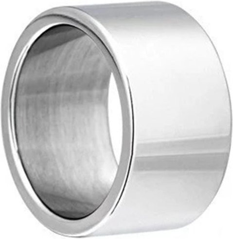 YULIN Ring Edelstahl, Schwarz, 12 mm, Herren - Bild 1