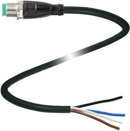 Pepperl+Fuchs Sensor-Aktor-Steckverbinder 240771-100001, konfektioniert, 4 Polzahl, schwarz, Länge: 5 m - Bild 1