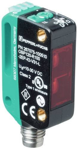 Pepperl+Fuchs Triggermarkensensor OBP120-R100-2EP-IO-V31-L 267075-100510, H x B x T: 44,5 x 21,5 x 11 mm - Bild 1