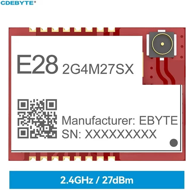 Cdebyte E28-2G4M27SX LoRa Spread Spectrum Modul 2,4 GHz Hochgeschwindigkeit SX1281 SMD-Modul in Rot - Bild 1
